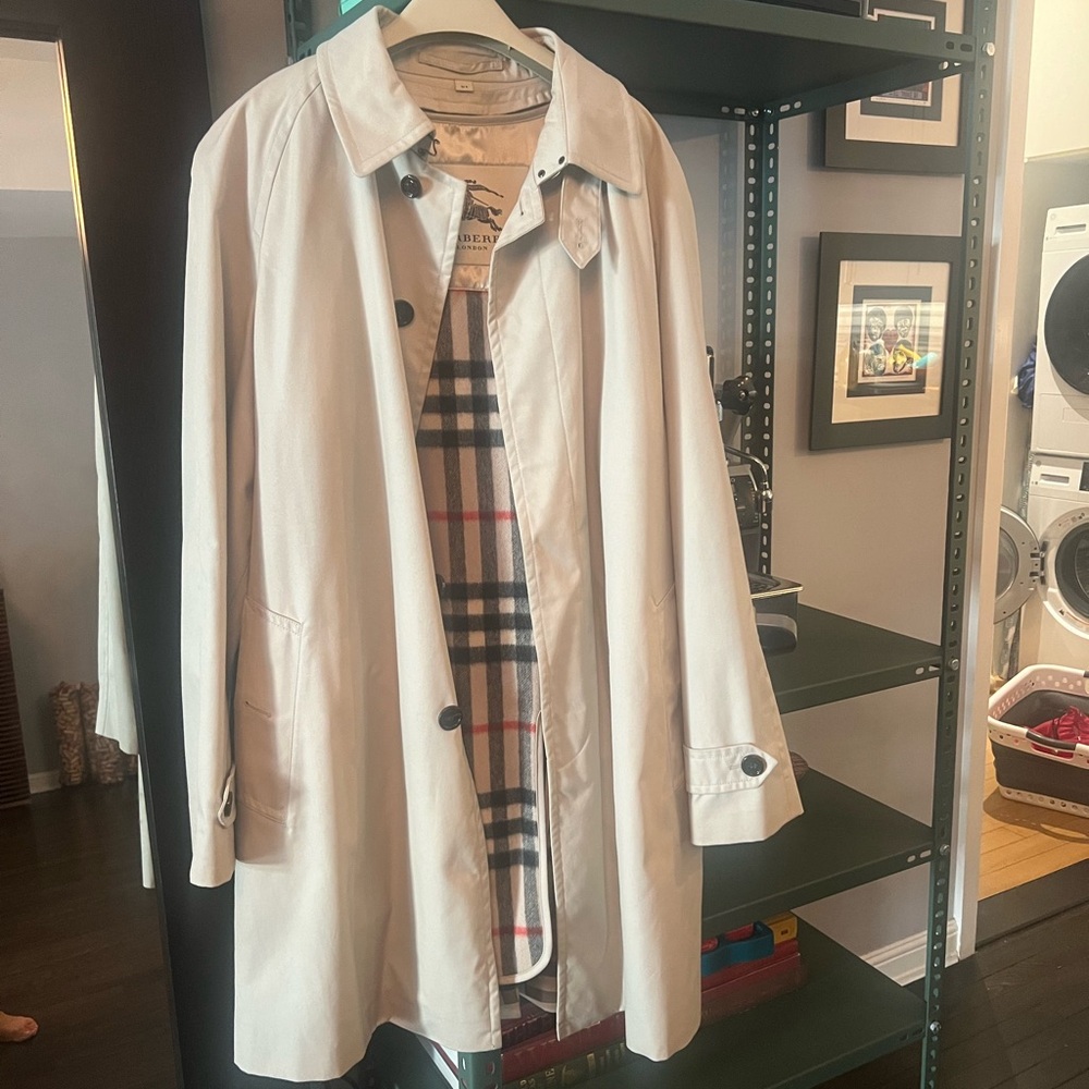 Burberry Men's heritage trench with removable wool/cashmere warmer